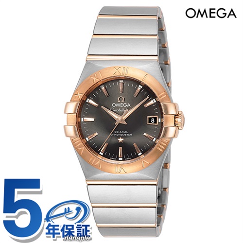 オメガ OMEGA 腕時計 メンズ 123.20.35.20.06.002 コンステレーション 34mm CONSTELLATION 34mm 自動巻き（2500） グレーxシルバー/レッドゴールド アナログ表示