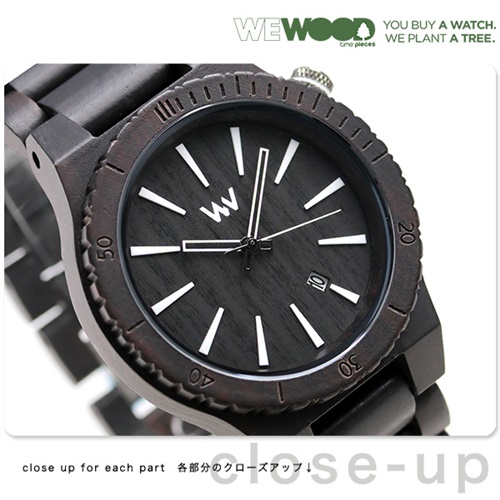 ウィーウッド アサント 木製 腕時計 9818097 WEWOOD オールブラック