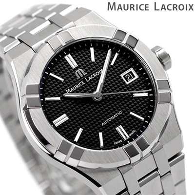 モーリス ラクロア MAURICE LACROIX 腕時計 メンズ AI6007-SS002-330-1 アイコン オートマティック AIKON Automatic 自動巻き（ML115/手巻き付） ブラックxシルバー アナログ表示