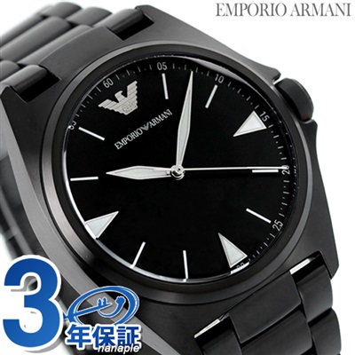 エンポリオ アルマーニ ニコラ 黒 クオーツ メンズ 腕時計 AR11257