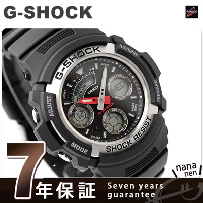 カシオ G-SHOCK 腕時計 G-ショック AW-590-1ADR ブラック G-SHOCK