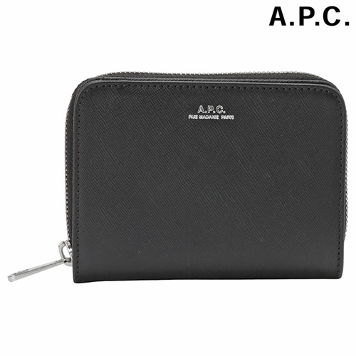 アーペーセー A.P.C. PXBJQ F63087 LZZ BLACK APC 二つ折り財布