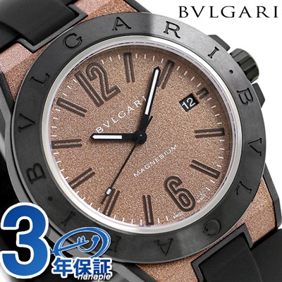 ブルガリ BVLGARI 腕時計 メンズ DG41C11SMCVD ディアゴノ マグネシウム 41mm DIAGONO MAGNESIUM 41mm 自動巻き（BVL 191/手巻き付） ブラウンxブラック アナログ表示