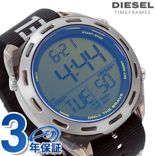 稼働品di201】DIESEL ディーゼル 46mm - 腕時計(アナログ)