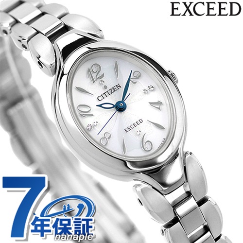 【トレシー付】 シチズン エクシード エコ・ドライブ 腕時計 チタン ホワイト CITIZEN EXCEED EX2040-55A