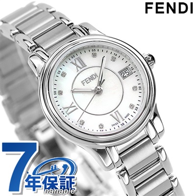 フェンディ FENDI 腕時計 レディース F218027500 モメント 26mm MOMENTO 26mm クオーツ ピンクシェルxシルバー アナログ表示