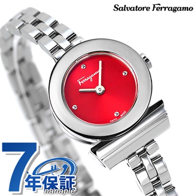 フェラガモ ガンチーニ ブレスレット スイス製 腕時計 FBF060017 Salvatore Ferragamo レッド