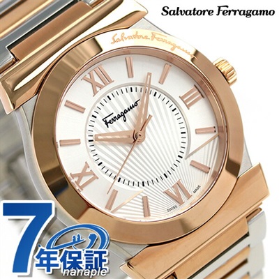 春のコレクション Ferragamo 腕時計 シルバー スイスメイド 