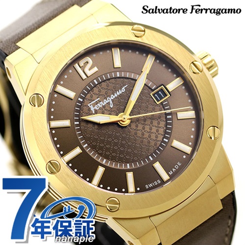 フェラガモ F-80 メンズ 腕時計 FIF060016 Ferragamo ブラウン