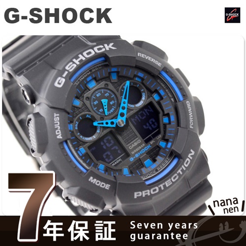 CASIO G-SHOCK G-ショック Newコンビネーションモデル ブラック×ブルー GA-100-1A2DR