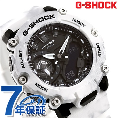 G-SHOCK Gショック GA-2200GC-7A アナログデジタル GA-2200シリーズ ワールドタイム メンズ 腕時計 カシオ casio  ブラック×ホワイト
