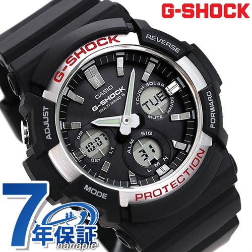 G-SHOCK ベーシック 電波ソーラー メンズ 腕時計 GAW-100-1AER カシオ Gショック ブラック 時計