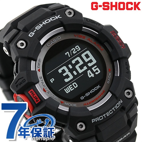 カシオ Gショック ジースクワッド Bluetooth クオーツ メンズ 腕時計 GBD-100-1DR CASIO G-SHOCK  オールブラック×レッド
