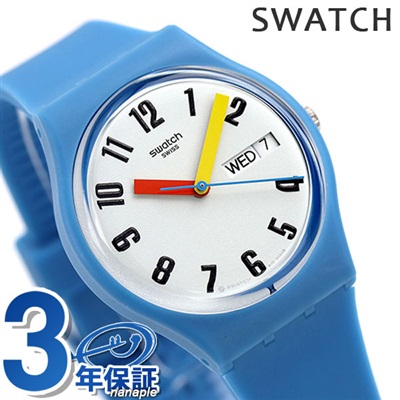 スウォッチ Swatch メンズ レディース 腕時計 Sobleu クオーツ Gs703 時計 34mm シルバー ブルー Swatch 腕時計 のななぷれ