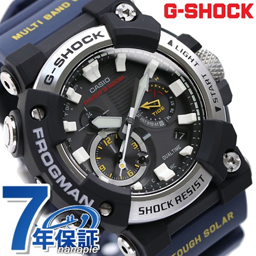 G-SHOCK Gショック マスターオブG フロッグマン 電波ソーラー メンズ 腕時計 GWF-A1000-1A2ER CASIO カシオ  ブラック×ブルー