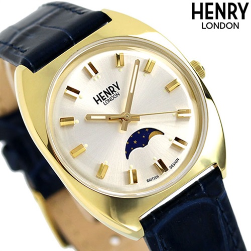 ヘンリーロンドン ボヘミアン ムーンフェイズ クオーツ メンズ レディース 腕時計 HL33-LS-0446 HENRY LONDON