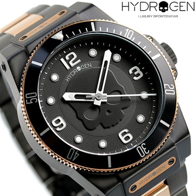 ハイドロゲン スカル コレクション 自動巻き メンズ 腕時計 HW324207 ...