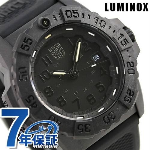 ルミノックス LUMINOX 腕時計 メンズ 3501.BO ネイビー シールズ 3500 シリーズ NAVY SEAL 3500 SERIES クオーツ（Ronda 515） ブラックxブラック アナログ表示