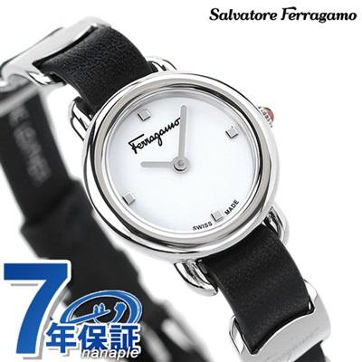 Salvatore Ferragamo 腕時計 レディース SFHT00520 フェラガモ バリナ クオーツ ホワイトxシルバー アナログ表示