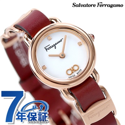 サルヴァトーレ・フェラガモ Salvatore Ferragamo 腕時計 レディース SFHT01622 バリナ VARINA クオーツ ホワイトシェルxピンクゴールド アナログ表示
