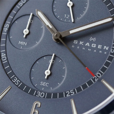 クロノグラフ SKAGEN クオーツ 腕時計 メルビー スカーゲン SKW6803 腕時計のななぷれ SKAGEN ネイビー メンズ