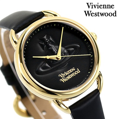 ヴィヴィアンウエストウッド 時計 クオーツ レディース 腕時計 VV163GDBLK Vivienne Westwood ブラック