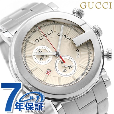 グッチ 時計 メンズ GUCCI 腕時計 G-CHRONO G-クロノ ホワイト 