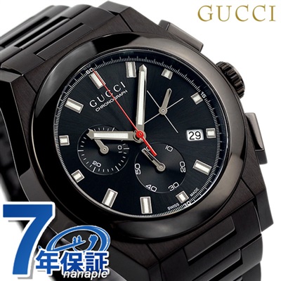 グッチ 時計 メンズ GUCCI 腕時計 パンテオン クロノグラフ オールブラック YA115237