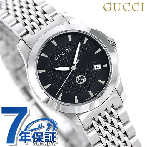 グッチ 時計 Gタイムレス 28mm レディース 腕時計 YA1265006 GUCCI ブラック