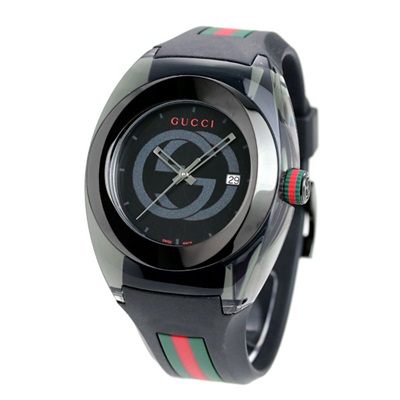 グッチ 時計 スイス製 メンズ 腕時計 YA137107A GUCCI シンク 46mm