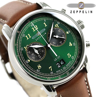 ツェッペリン LZ127 グラーフ 41mm クロノグラフ メンズ 腕時計 8684-4 